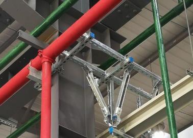 阎良该抗震支架的整体式支吊架结构协调性好